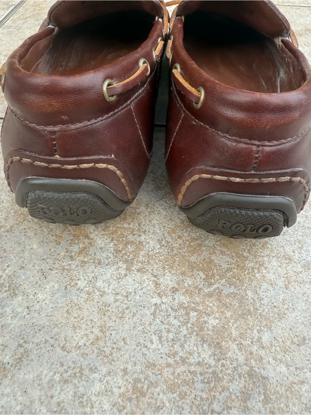 Polo Ralph Lauren Roberts men's brown leather shoes